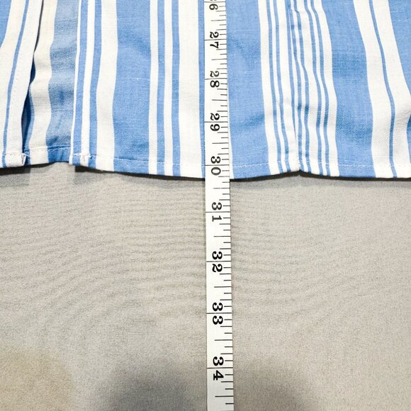 NWT Lemlem x H&M Collaboration Blue & White Striped Tencel Lyocell Skirt Size 10 - Picture 10 of 10